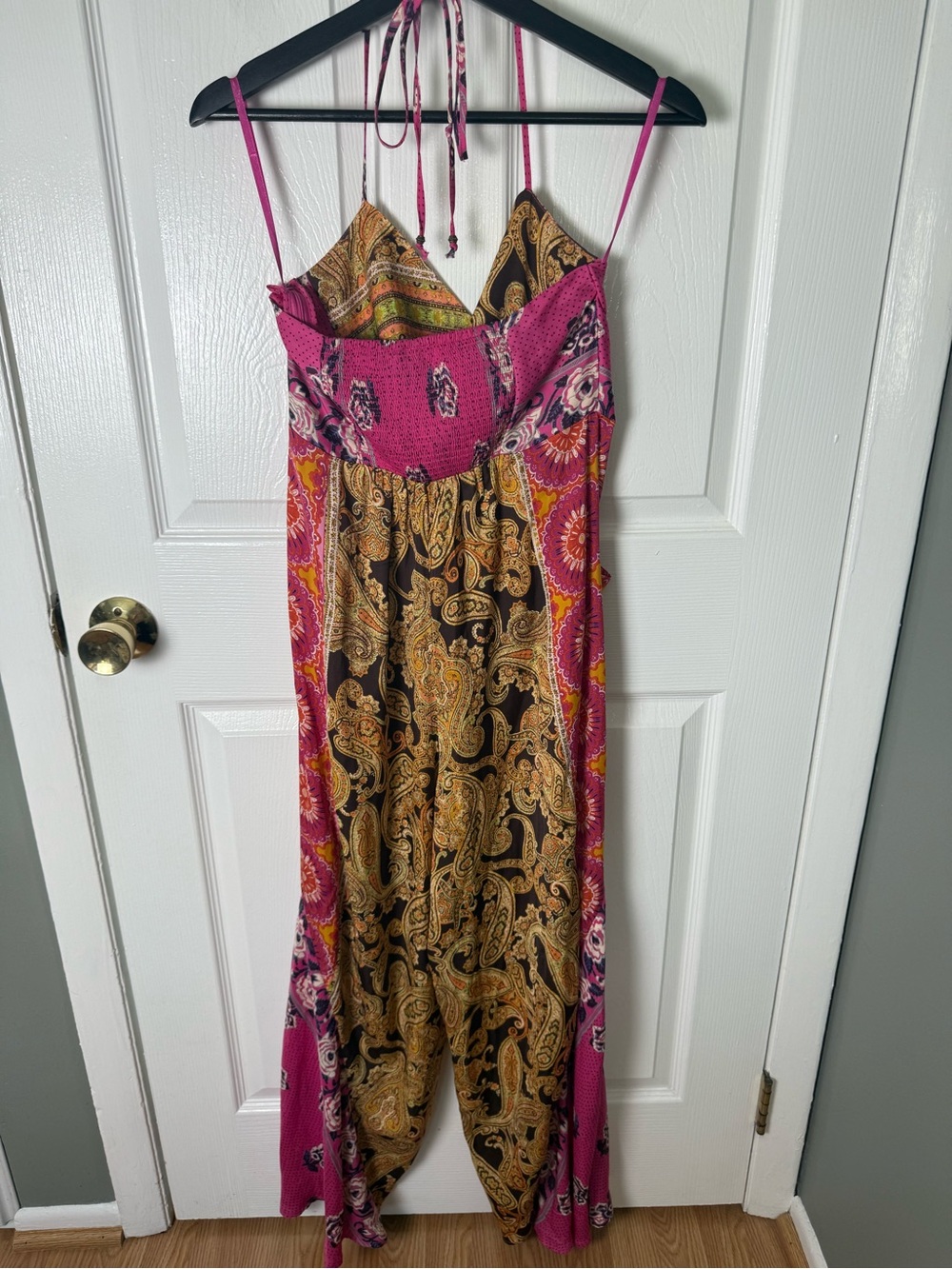 Free People Miranda Printed Jumpsuit in Jewel Combo XS - Picture 8 of 9